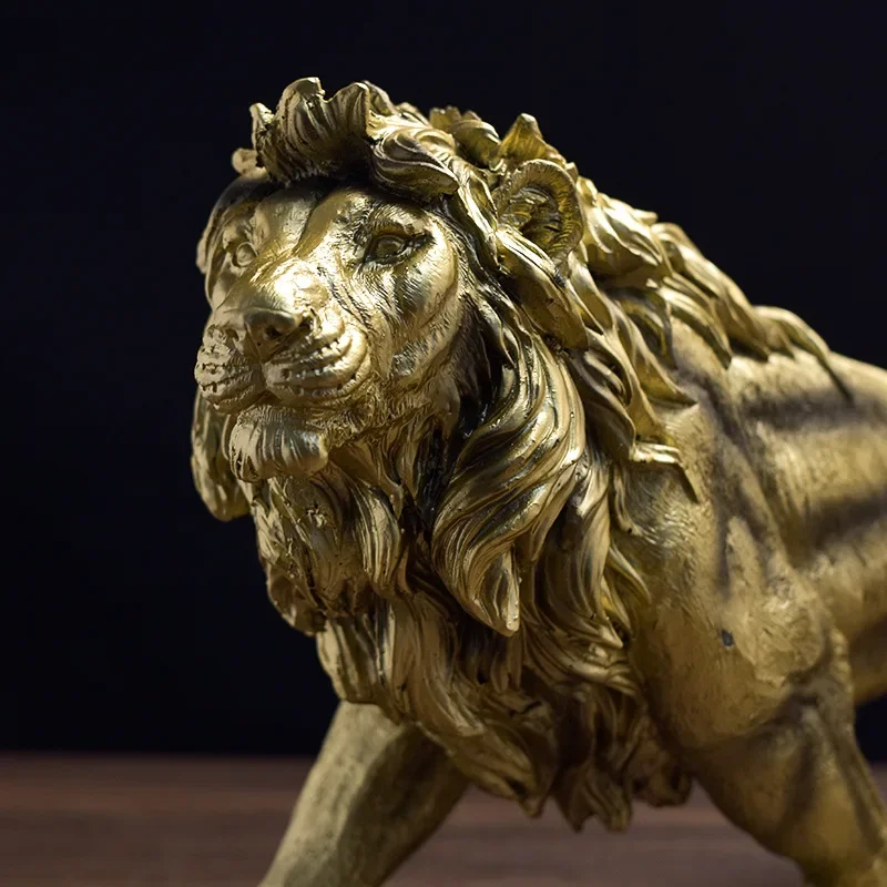 Golden Lion King Resin Ornament Home Office Desktop Animal Statue Decoration Accessories Living Room Home Decoration Ornament
Golden Lion King Resin Ornament Home Office Desktop Animal Statue Decoration Accessories Living Room Home Decoration Ornament