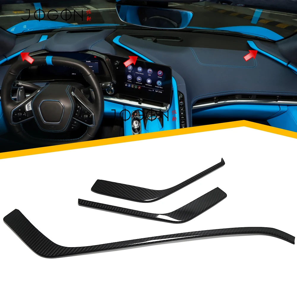 Real Carbon Fiber Car Interior Dashboard Strip Center Console Cover For Chevrolet Corvette C8 Stingray Z06 E-Ray Z51 2020-2025
Real Carbon Fiber Car Interior Dashboard Strip Center Console Cover For Chevrolet Corvette C8 Stingray Z06 E-Ray Z51 2020-2025