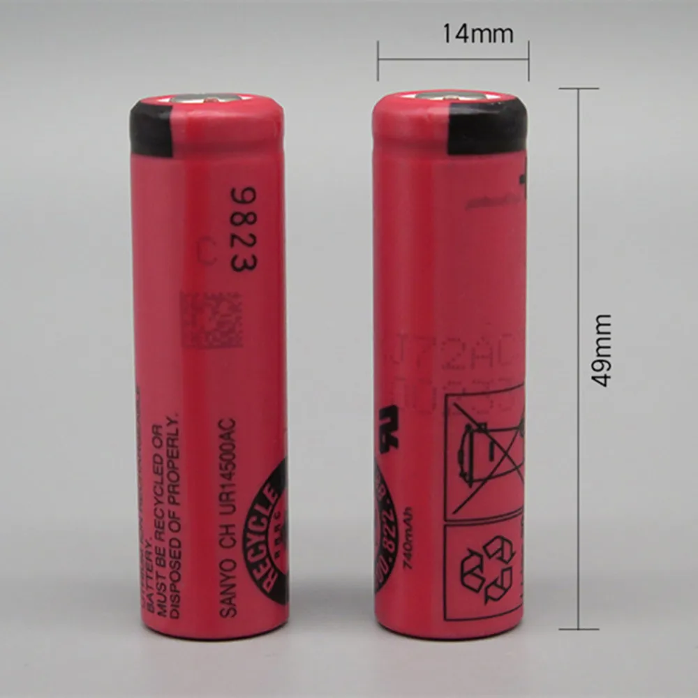 New UR14500AC 3.7V 740mAh Original Flat Head Lithium Battery for Braun Oral B Pro 2 Type 3766 3753 3768 3776 3794 S5 S6 S7 S51
New UR14500AC 3.7V 740mAh Original Flat Head Lithium Battery for Braun Oral B Pro 2 Type 3766 3753 3768 3776 3794 S5 S6 S7 S51