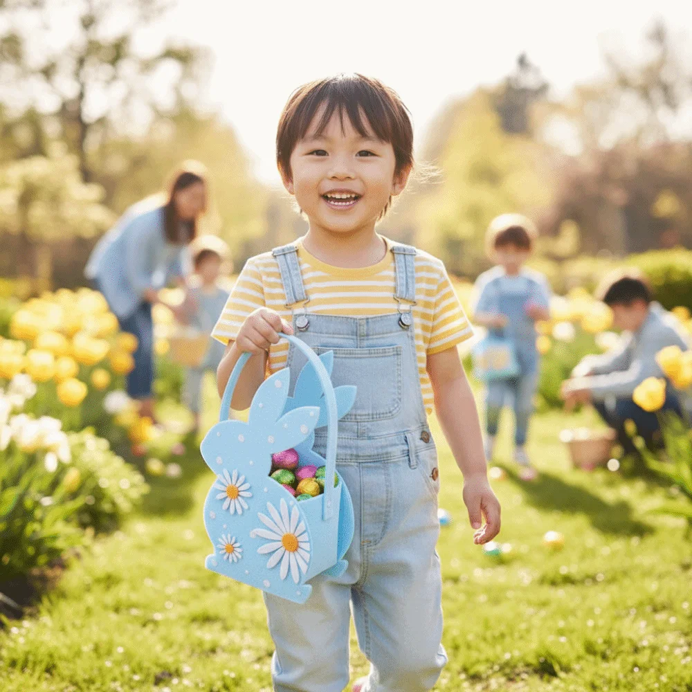 Cute Soft Easter Rabbit Candy Tote Bag Felt Material Reusable Easter Gift Bag Polka Dot Print Eco Friendly 3D Bunny Bag Favors
Cute Soft Easter Rabbit Candy Tote Bag Felt Material Reusable Easter Gift Bag Polka Dot Print Eco Friendly 3D Bunny Bag Favors