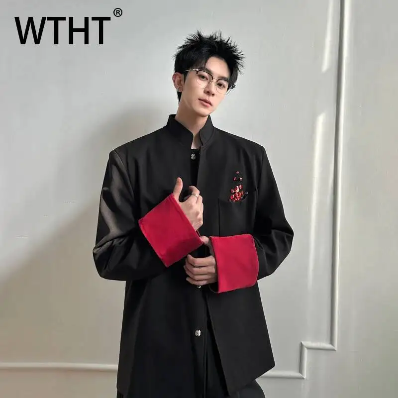 WTHT Trendy 2026 Summer Men's Spliced Diamond Contrast Color Coats Fashion Chinese Style Stand Collar Jackets Male 2A3077
WTHT Trendy 2026 Summer Men's Spliced Diamond Contrast Color Coats Fashion Chinese Style Stand Collar Jackets Male 2A3077