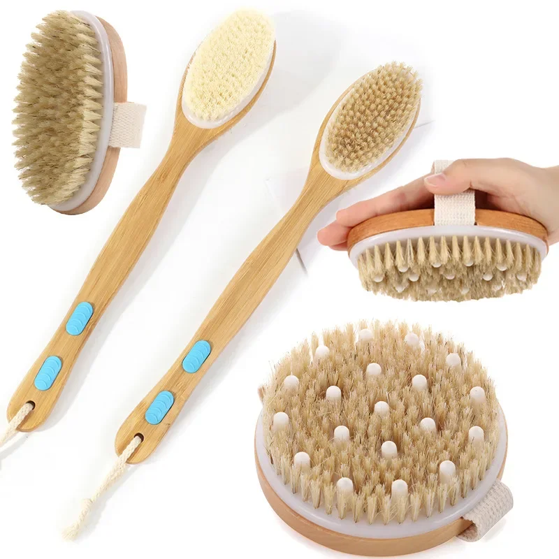 Dry Skin Body Massage Brush Natural Bristle Dead Skin Remover Anti Cellulite Exfoliates Blood Circulation Massage Tools
Dry Skin Body Massage Brush Natural Bristle Dead Skin Remover Anti Cellulite Exfoliates Blood Circulation Massage Tools