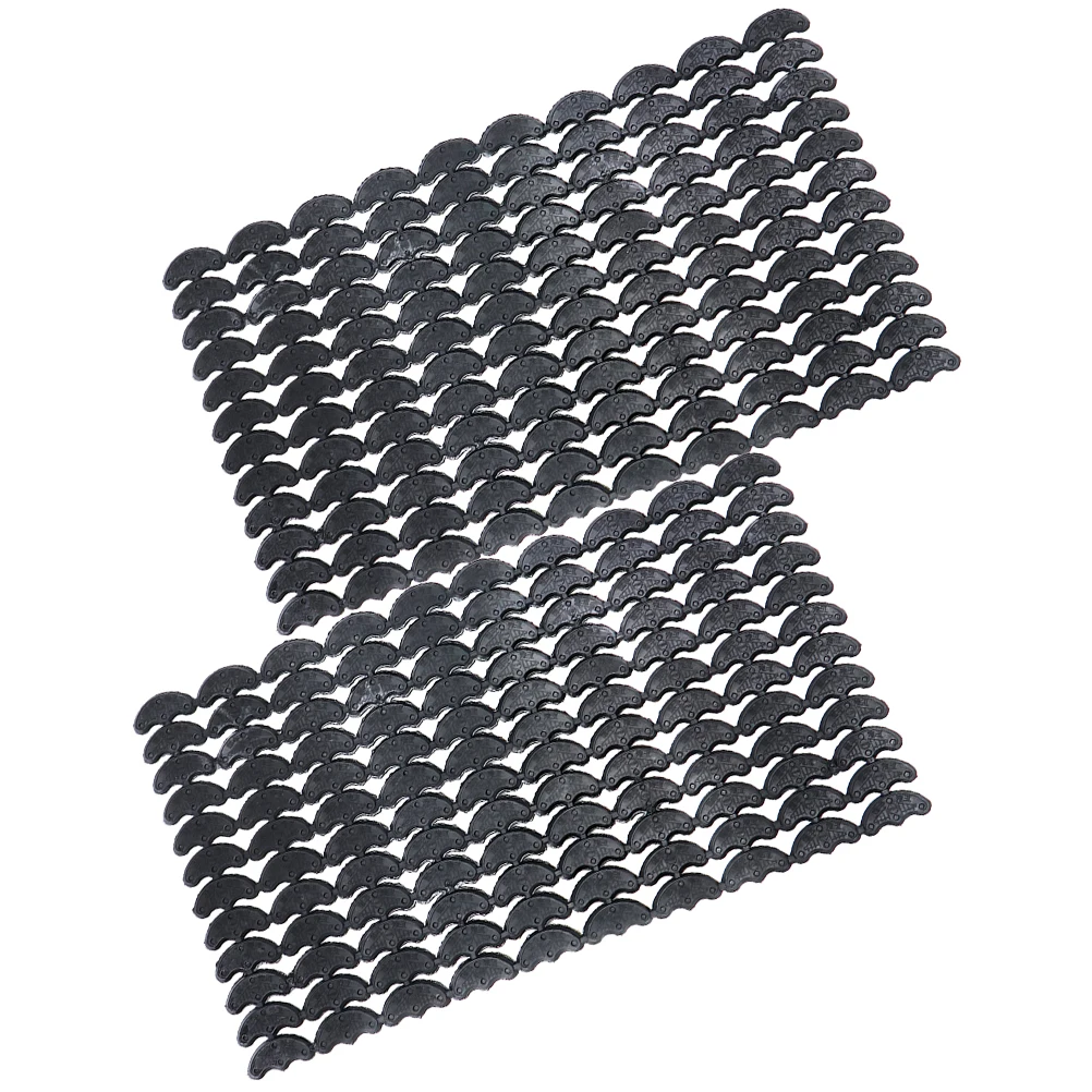 2 Sheets Black Medium Sole Repair Pads Anti Noise Cow Tendon Heel Stickers for Flat Shoes Sneakers Supplies 160 Blocks
2 Sheets Black Medium Sole Repair Pads Anti Noise Cow Tendon Heel Stickers for Flat Shoes Sneakers Supplies 160 Blocks