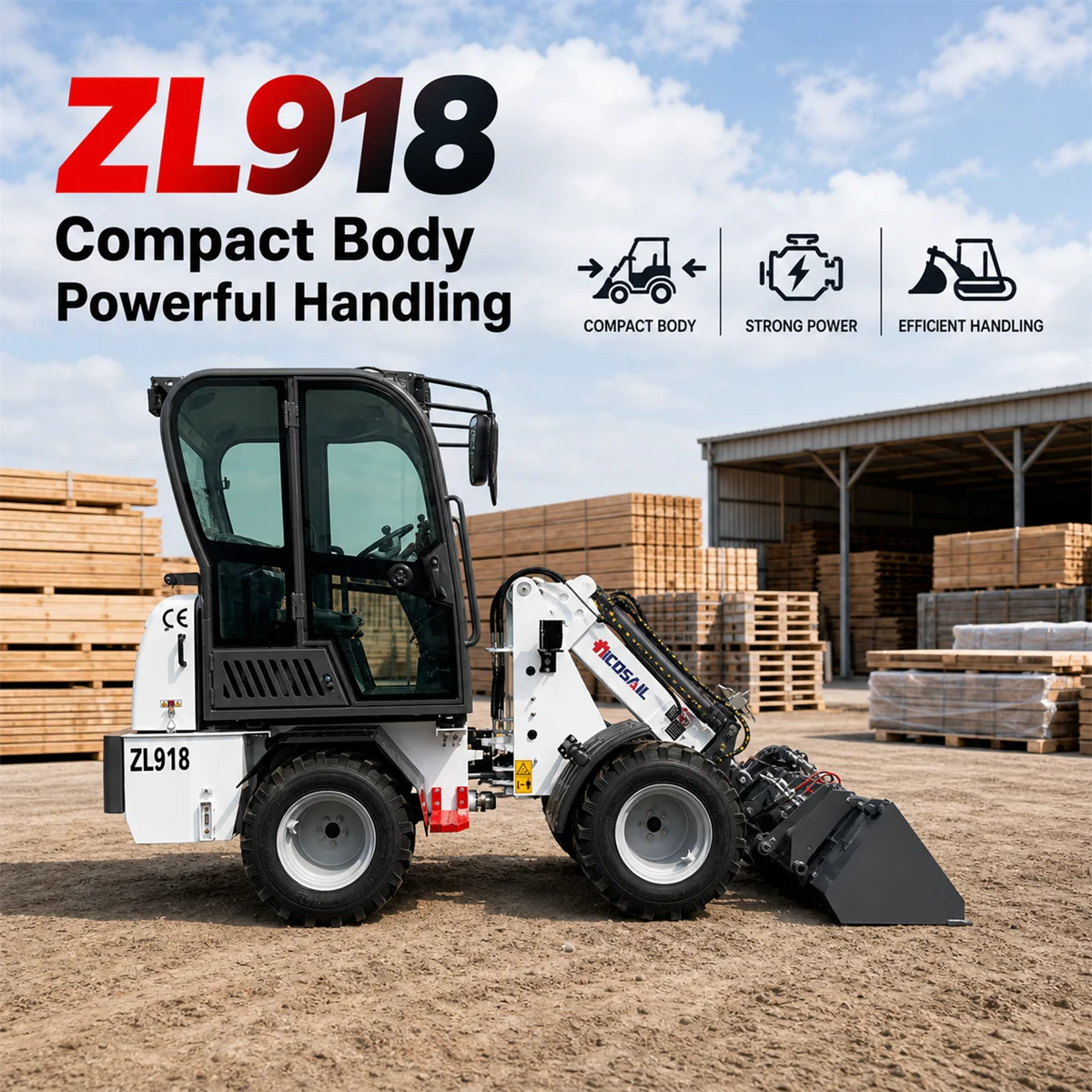 Custom ZL918X Telescopic Wheel Loader CE Euro 5 Hydraulic Loader for Agriculture Construction and Industrial Loading
Custom ZL918X Telescopic Wheel Loader CE Euro 5 Hydraulic Loader for Agriculture Construction and Industrial Loading