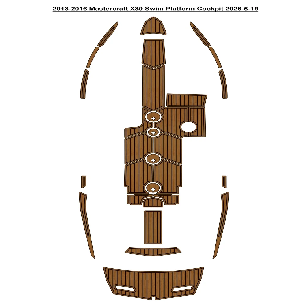 2013-2016 Mastercraft X30 Swim Platform Cockpit Pad Boat EVA Foam Teak Deck Floor Mat SeaDek Gatorstep Style Self Adhesive
2013-2016 Mastercraft X30 Swim Platform Cockpit Pad Boat EVA Foam Teak Deck Floor Mat SeaDek Gatorstep Style Self Adhesive