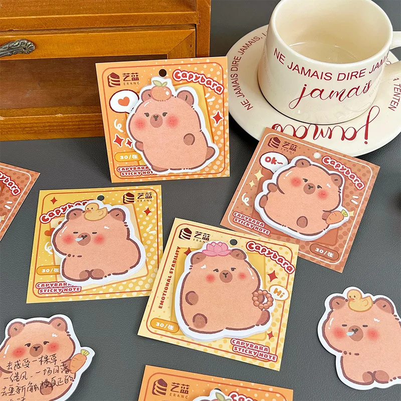 Cute Capybara Memo Pad Kawaii Cartoon Duck Orange Lotus Capybara Sticky Note Writing Pads Pasted Notes for Kids School Office
Cute Capybara Memo Pad Kawaii Cartoon Duck Orange Lotus Capybara Sticky Note Writing Pads Pasted Notes for Kids School Office