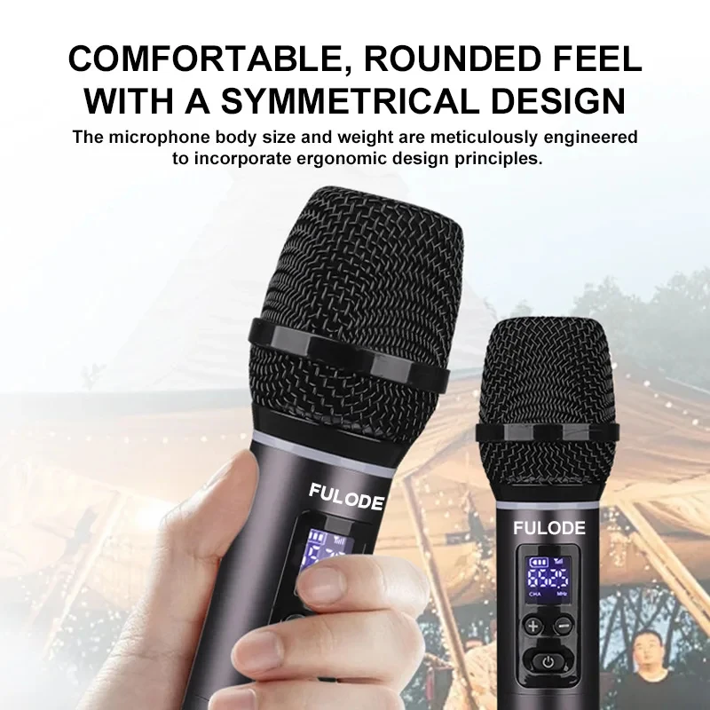 Fuluode DR-18 UHF Wireless Microphone System 100m Transmission Distance Handheld Mic For Karaoke Church Party DJ
Fuluode DR-18 UHF Wireless Microphone System 100m Transmission Distance Handheld Mic For Karaoke Church Party DJ