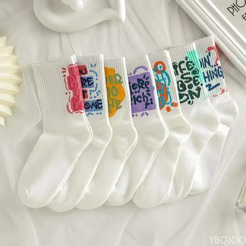 7 Pairs Stylish New Fashionable versatile High-Quality Soft Candy Colored color Long Tube Fashionable versatile Ladies Socks
7 Pairs Stylish New Fashionable versatile High-Quality Soft Candy Colored color Long Tube Fashionable versatile Ladies Socks