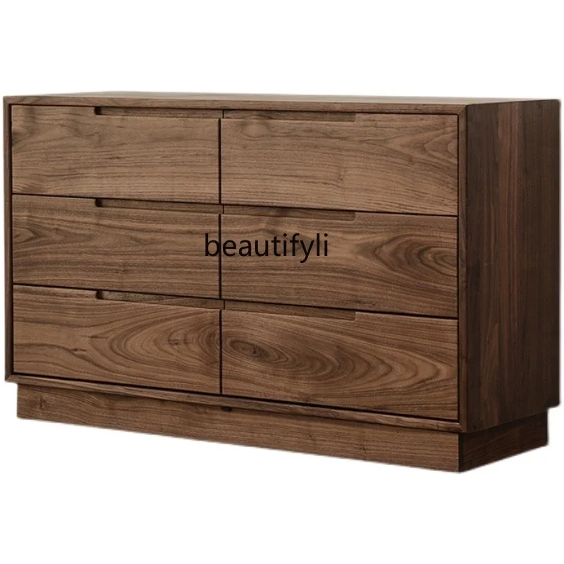 z1qNorth America Black Walnut Solid Wood Chest of Drawers Chest of Six Drawers TV Cabinet Bedroom Locker Nordic Log furniture
z1qNorth America Black Walnut Solid Wood Chest of Drawers Chest of Six Drawers TV Cabinet Bedroom Locker Nordic Log furniture