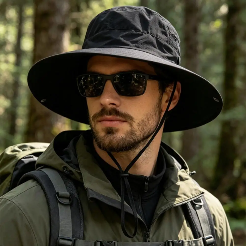 Breathable Mesh Bucket Hat Quick-Drying Fisherman Cap UPF Sun Protection Wide Brim Windproof Foldable Outdoor Hat
Breathable Mesh Bucket Hat Quick-Drying Fisherman Cap UPF Sun Protection Wide Brim Windproof Foldable Outdoor Hat