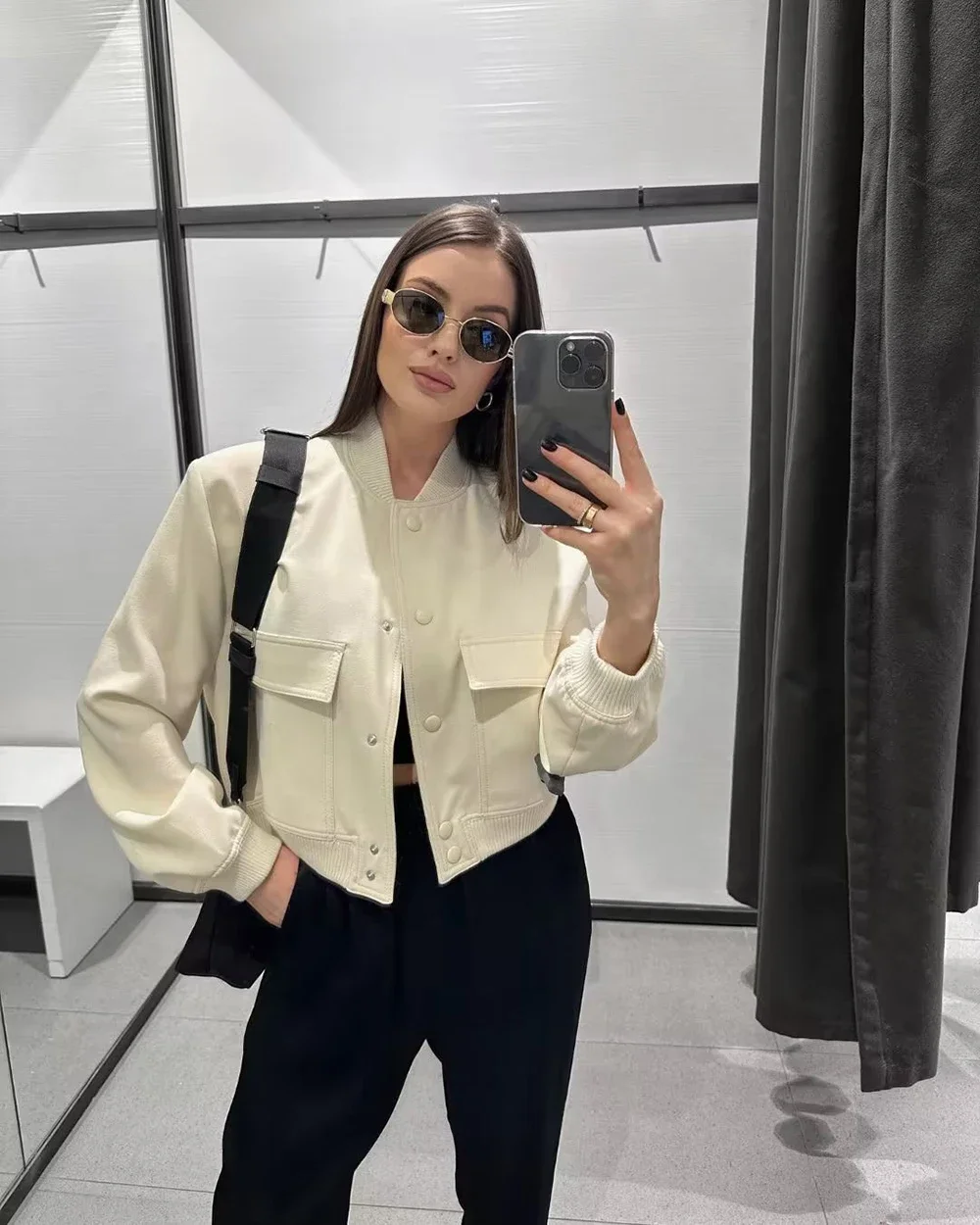 WonMiracle Fashion With Pockets Women Bomber Jacket Coats Vintage Long Sleeve Front Button Casual Female Outerwear Chic Tops
WonMiracle Fashion With Pockets Women Bomber Jacket Coats Vintage Long Sleeve Front Button Casual Female Outerwear Chic Tops