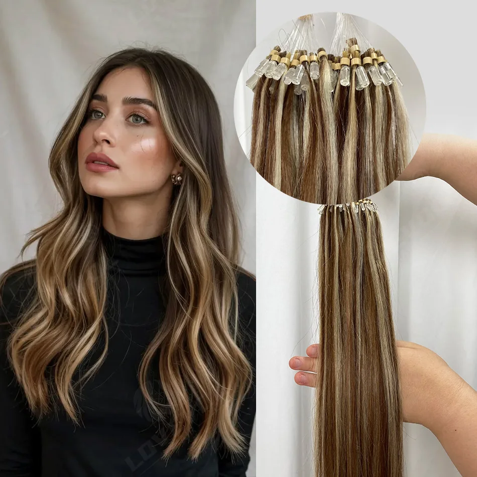 16-22 Inches Micro Loop Human Hair Extensions 50g Pack 1g/Strand Micro Bead Link Hair Extensions Straight Remy Hair For Women
16-22 Inches Micro Loop Human Hair Extensions 50g Pack 1g/Strand Micro Bead Link Hair Extensions Straight Remy Hair For Women
