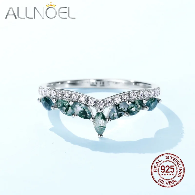 ALLNOEL 925 Silver Green Moss Agate Finger Ring Aquatic Jewelry Unique Engagement Wedding Gift for Women Mother's Day 2025
ALLNOEL 925 Silver Green Moss Agate Finger Ring Aquatic Jewelry Unique Engagement Wedding Gift for Women Mother's Day 2025
