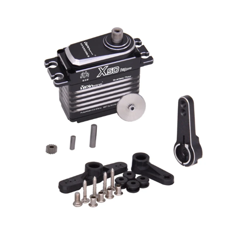 50kg All-Metal Digital Servo Brushless Motor 180/270 Degree High Torque Metal Gear Servos IP67 for DIY Robot Car Aircraft Toys
50kg All-Metal Digital Servo Brushless Motor 180/270 Degree High Torque Metal Gear Servos IP67 for DIY Robot Car Aircraft Toys