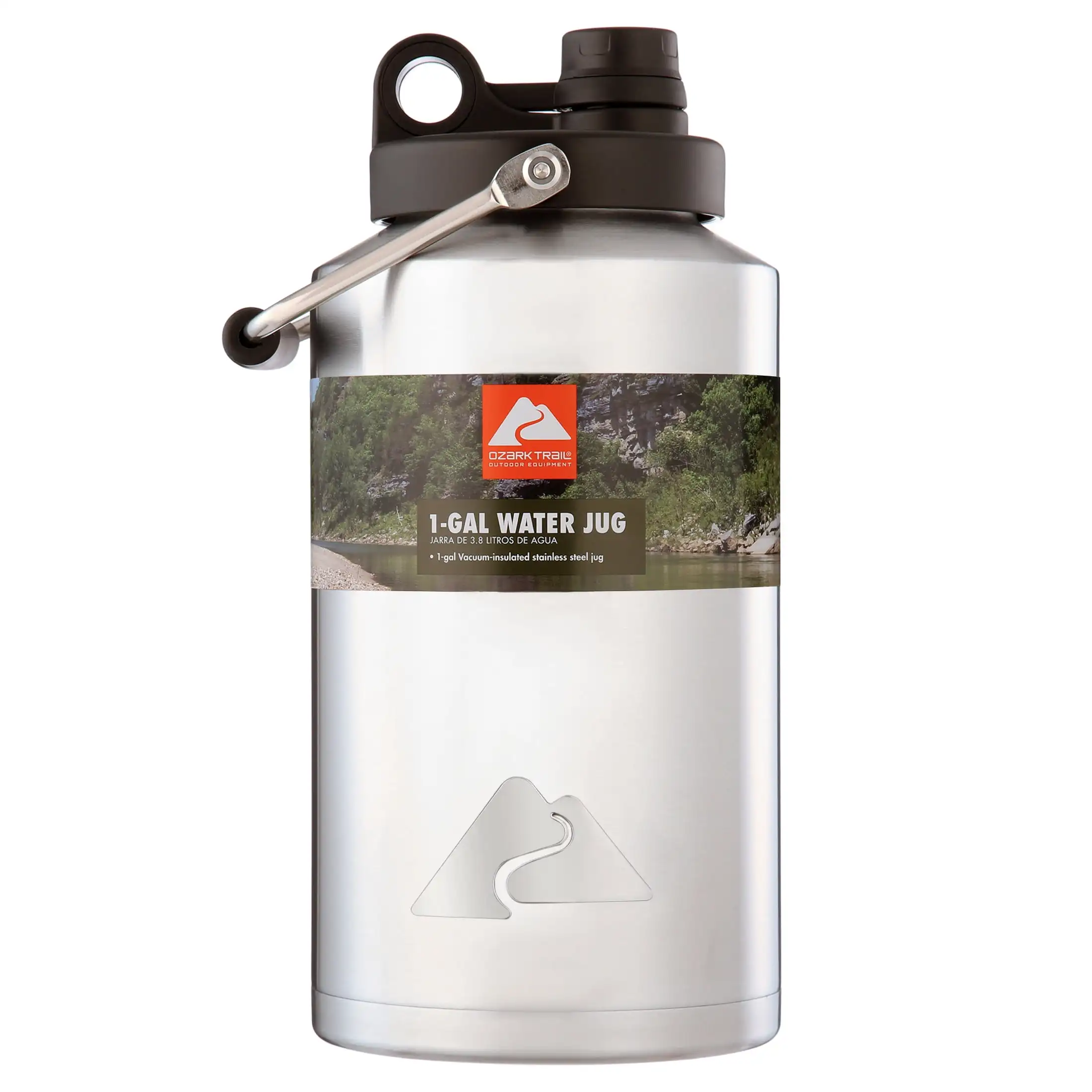 1 Gallon Insulated Stainless-Steel Water Jug, Silver
1 Gallon Insulated Stainless-Steel Water Jug, Silver