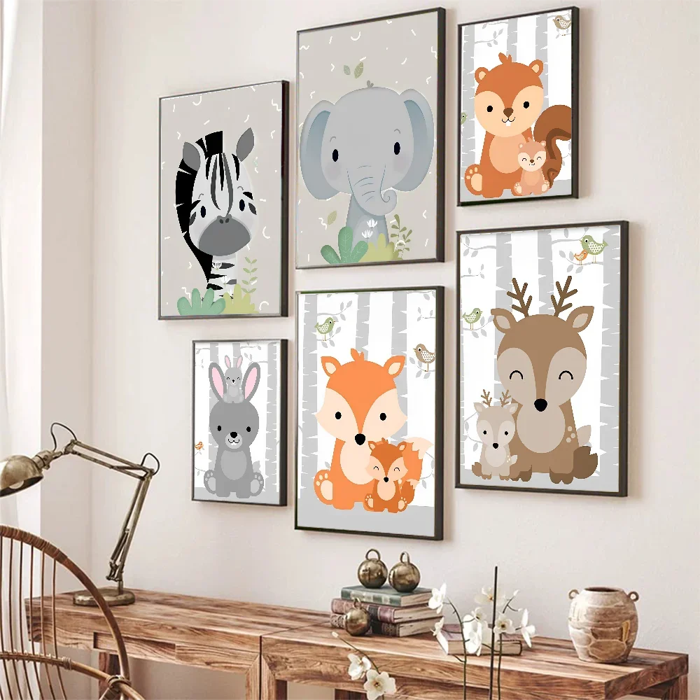 Cute Cartoon Anima Poster Self-adhesive Art Poster Retro Kraft Paper Sticker DIY Room Bar Cafe Vintage Decorative Painting
Cute Cartoon Anima Poster Self-adhesive Art Poster Retro Kraft Paper Sticker DIY Room Bar Cafe Vintage Decorative Painting