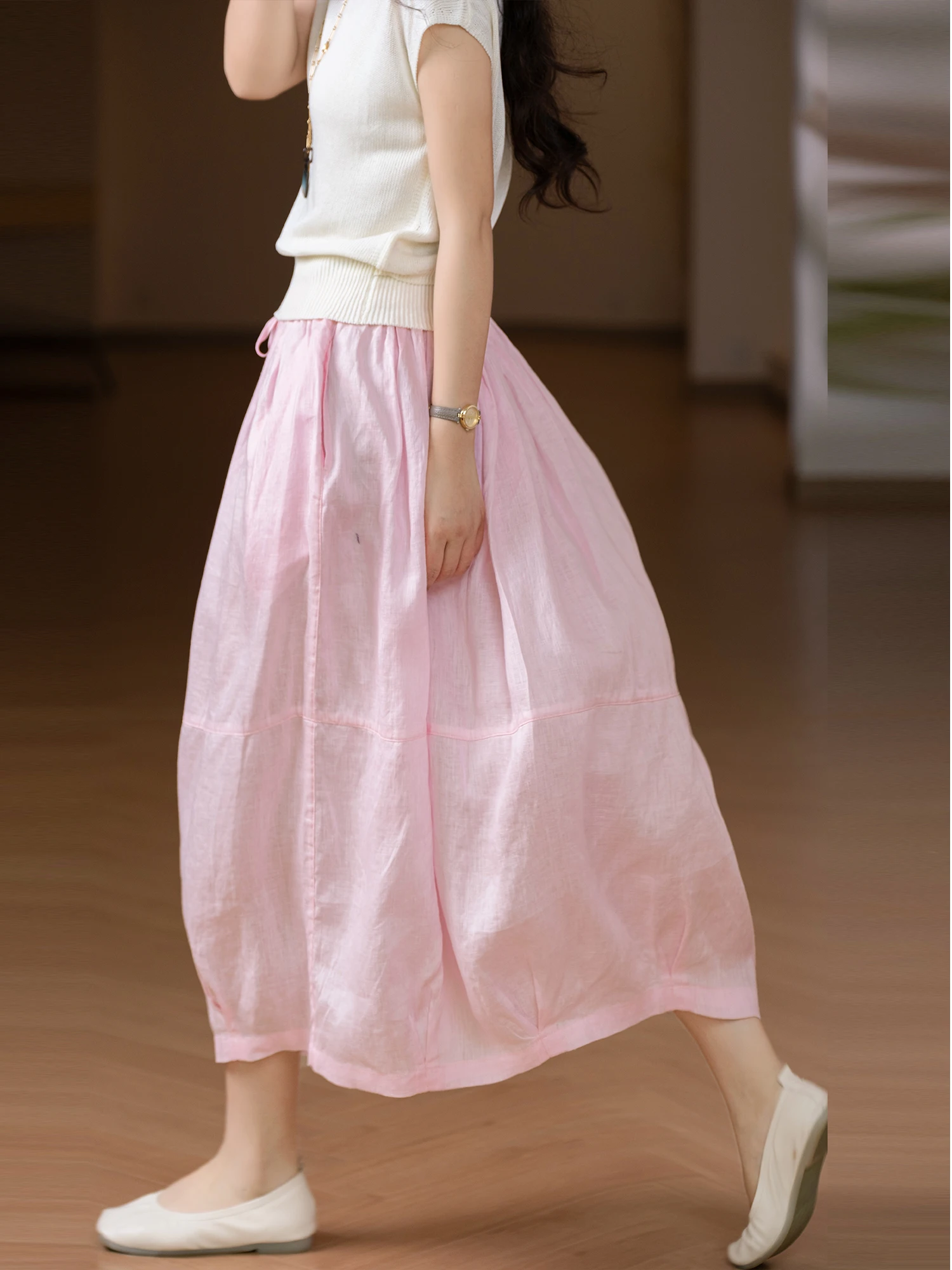 Artistic Sle Linen f Skirt Little Ear Production Sweet Heart Flower Bud Skirt Loose Fit mid Waist Design
Artistic Sle Linen f Skirt Little Ear Production Sweet Heart Flower Bud Skirt Loose Fit mid Waist Design