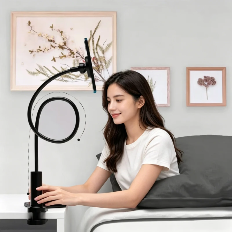 2Pcs 100cm Magnetic Phone Holder, Flexible Gooseneck Long Arm Lazy Stand, Bedside Desk Clamp Mount for MagSafe
2Pcs 100cm Magnetic Phone Holder, Flexible Gooseneck Long Arm Lazy Stand, Bedside Desk Clamp Mount for MagSafe