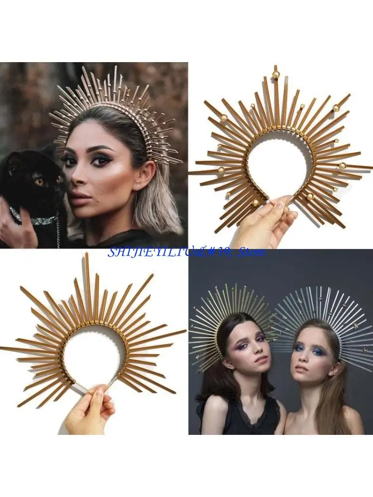 E21F Crown Headband Women Crown Cosplay Baroque Crown
E21F Crown Headband Women Crown Cosplay Baroque Crown