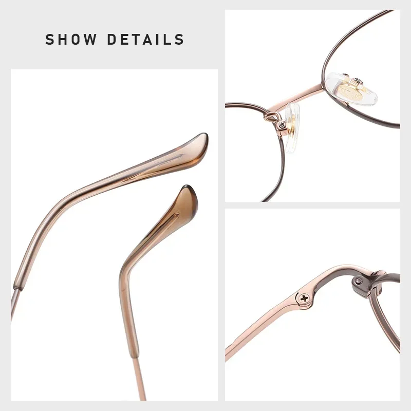 Myopia Fashion Pure Titanium Read Round Optical Prescription Glasses Frames For Eyeglasses Retro Luxury Eyewear Men Women
Myopia Fashion Pure Titanium Read Round Optical Prescription Glasses Frames For Eyeglasses Retro Luxury Eyewear Men Women