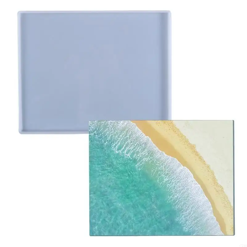 DIY Rectangle Serving Board Crystal Epoxy Resin Mold Tray Silicone Mould
DIY Rectangle Serving Board Crystal Epoxy Resin Mold Tray Silicone Mould