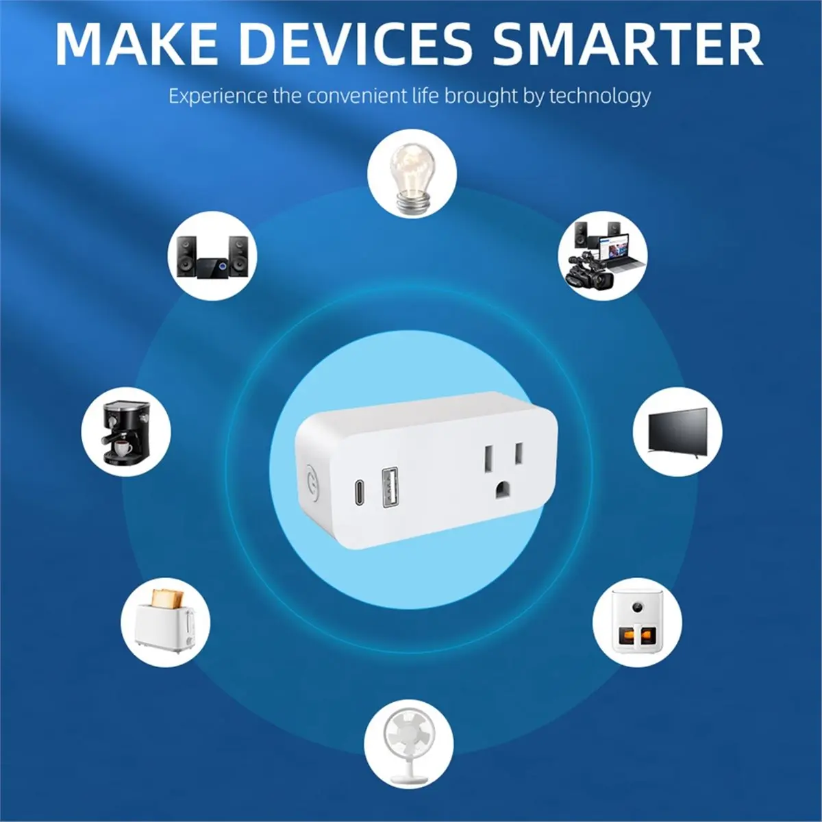 Appliance Parts Tuya Smart WiFi Socket 16A Multi-Functional Wallmount Plug USB Type A+ Type C for Home Indoor US Plug
Appliance Parts Tuya Smart WiFi Socket 16A Multi-Functional Wallmount Plug USB Type A+ Type C for Home Indoor US Plug
