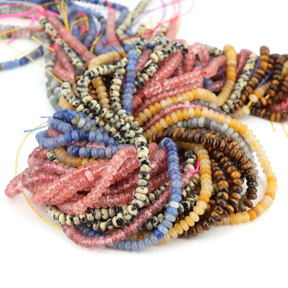 Natural Stone Rondelle Beads Agates Turquoises Jaspers Healing Crystal Spacer Gem Bead For Accessories Jewelry Making Gift 4x2mm
Natural Stone Rondelle Beads Agates Turquoises Jaspers Healing Crystal Spacer Gem Bead For Accessories Jewelry Making Gift 4x2mm