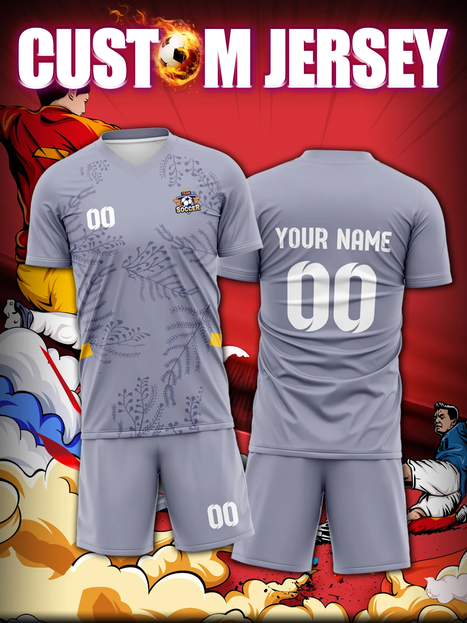 Футбольная форма на заказ с индивидуальным изображением, номером и именем, официальный комплект для фанатов из фирменного магазина.
Футбольная форма на заказ с индивидуальным изображением, номером и именем, официальный комплект для фанатов из фирменного магазина.