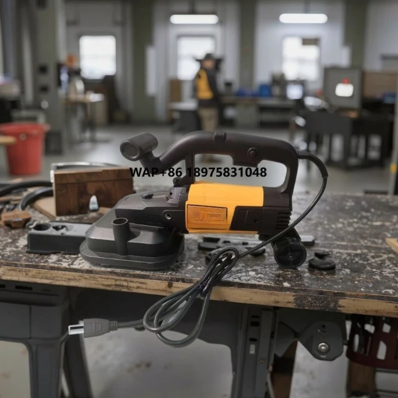 Industrial-grade electric hand-held concrete grinder for smoothing rough surfaces and removing epoxy coatings from floors
Industrial-grade electric hand-held concrete grinder for smoothing rough surfaces and removing epoxy coatings from floors