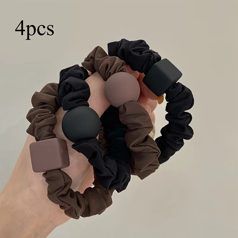 4pcs Korean Version of Simple Geometric Small Intestine Hair Band, Fashionable High Elastic Hair Tie Rubber Band Headband Hair .
4pcs Korean Version of Simple Geometric Small Intestine Hair Band, Fashionable High Elastic Hair Tie Rubber Band Headband Hair .