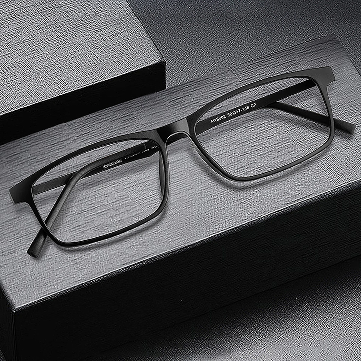 FYTOO Unisex Black Titanium Frame Blue Light Blocking Resin Prescription Lenses, Customizable Bring Your Own Prescription.
FYTOO Unisex Black Titanium Frame Blue Light Blocking Resin Prescription Lenses, Customizable Bring Your Own Prescription.