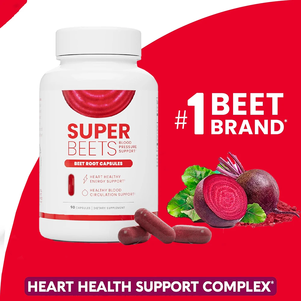 SuperBeets Beet Root Powder Capsules Quick Release 1000mg, Helps Support Nitric Oxide Production, Blood Pressure, Heart Health
SuperBeets Beet Root Powder Capsules Quick Release 1000mg, Helps Support Nitric Oxide Production, Blood Pressure, Heart Health