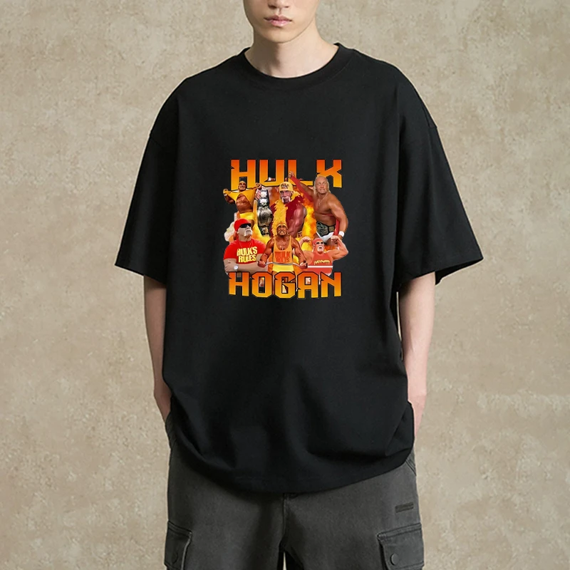 RIP Hulk Hogan printed short sleeve T-shirts Men Women Fashion Cotton Hight Quality T Shirt Casual Oversized vintage Tops Unisex
RIP Hulk Hogan printed short sleeve T-shirts Men Women Fashion Cotton Hight Quality T Shirt Casual Oversized vintage Tops Unisex