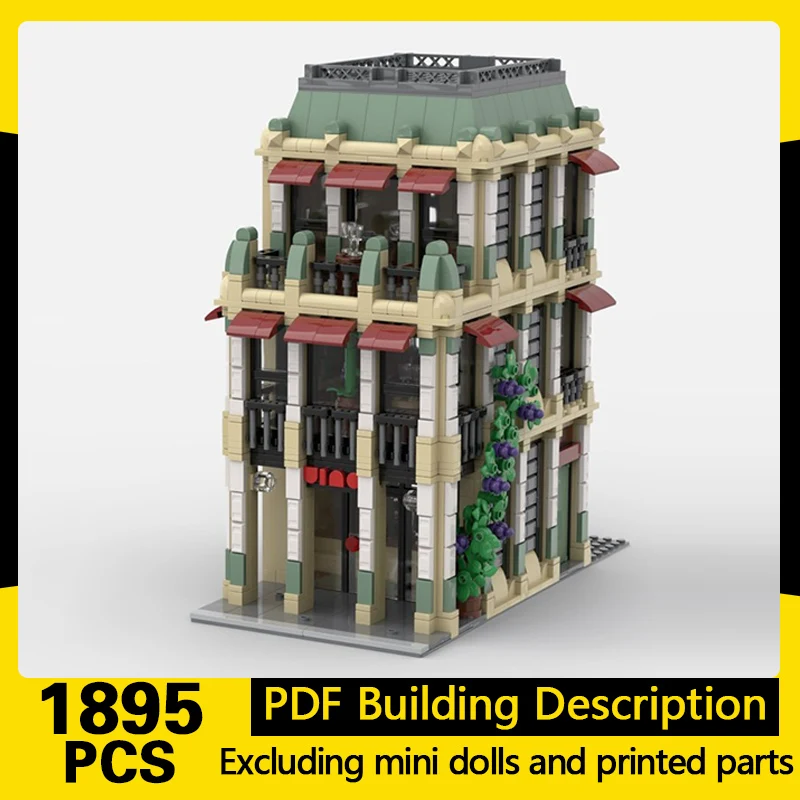 City Street View Model MOC Building Bricks Corner Wine Shop Modular Technology Gifts Holiday Assemble Children Toys Suit
City Street View Model MOC Building Bricks Corner Wine Shop Modular Technology Gifts Holiday Assemble Children Toys Suit