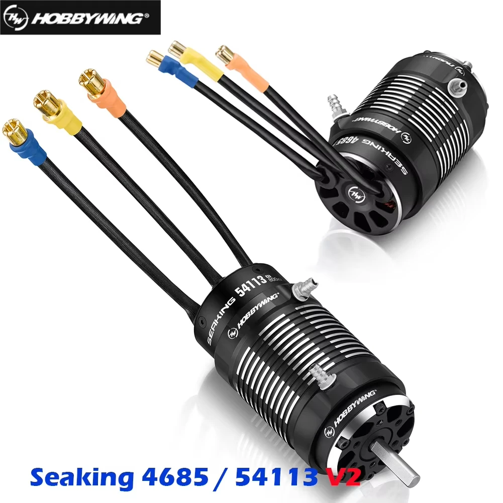 Hobbywing Seaking 4685SL/54113SL V2 900/1500/800KV Brushless Motor Sensorless or SEAKING-200A/300A ESC For RC Large-Scale Model
Hobbywing Seaking 4685SL/54113SL V2 900/1500/800KV Brushless Motor Sensorless or SEAKING-200A/300A ESC For RC Large-Scale Model