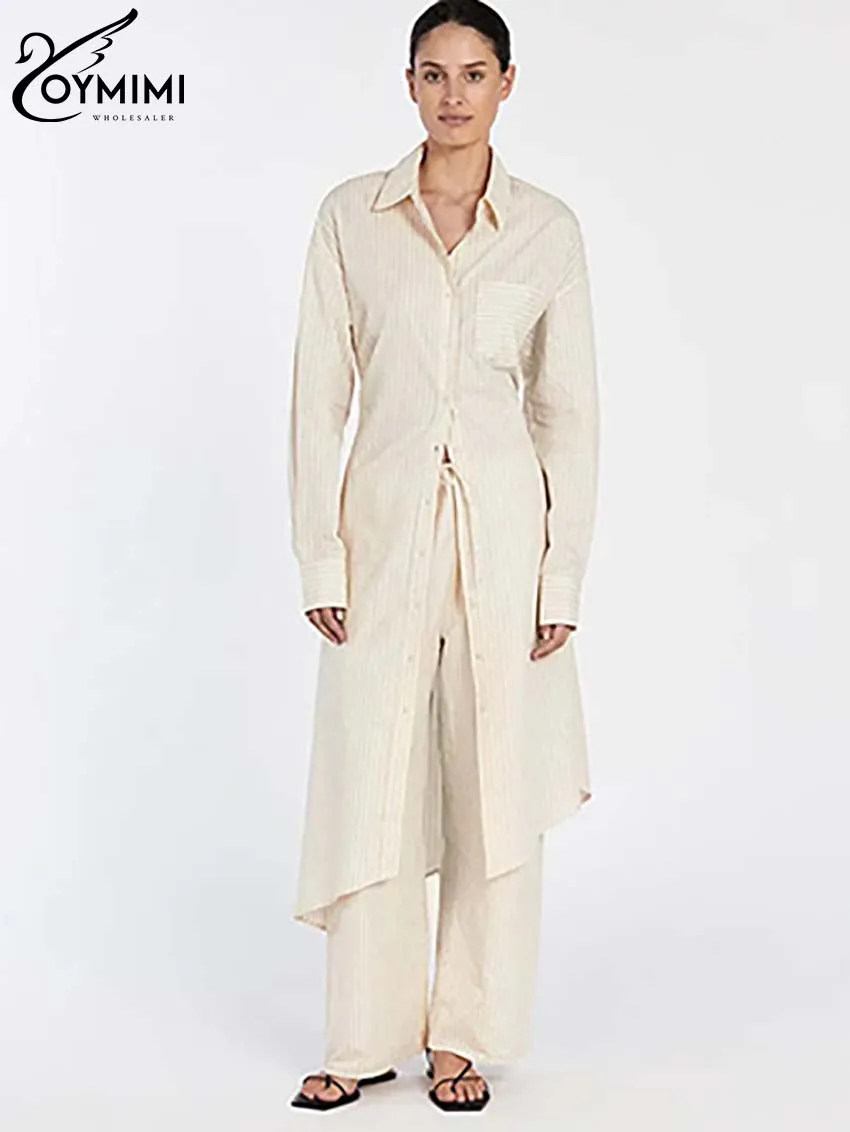 Oymimi Elegant Apricot Print Sets For Women 2 Pieces Fashion Long Sleeve Pockets Lace-Up Button Robe And Drawstring Pants Sets
Oymimi Elegant Apricot Print Sets For Women 2 Pieces Fashion Long Sleeve Pockets Lace-Up Button Robe And Drawstring Pants Sets