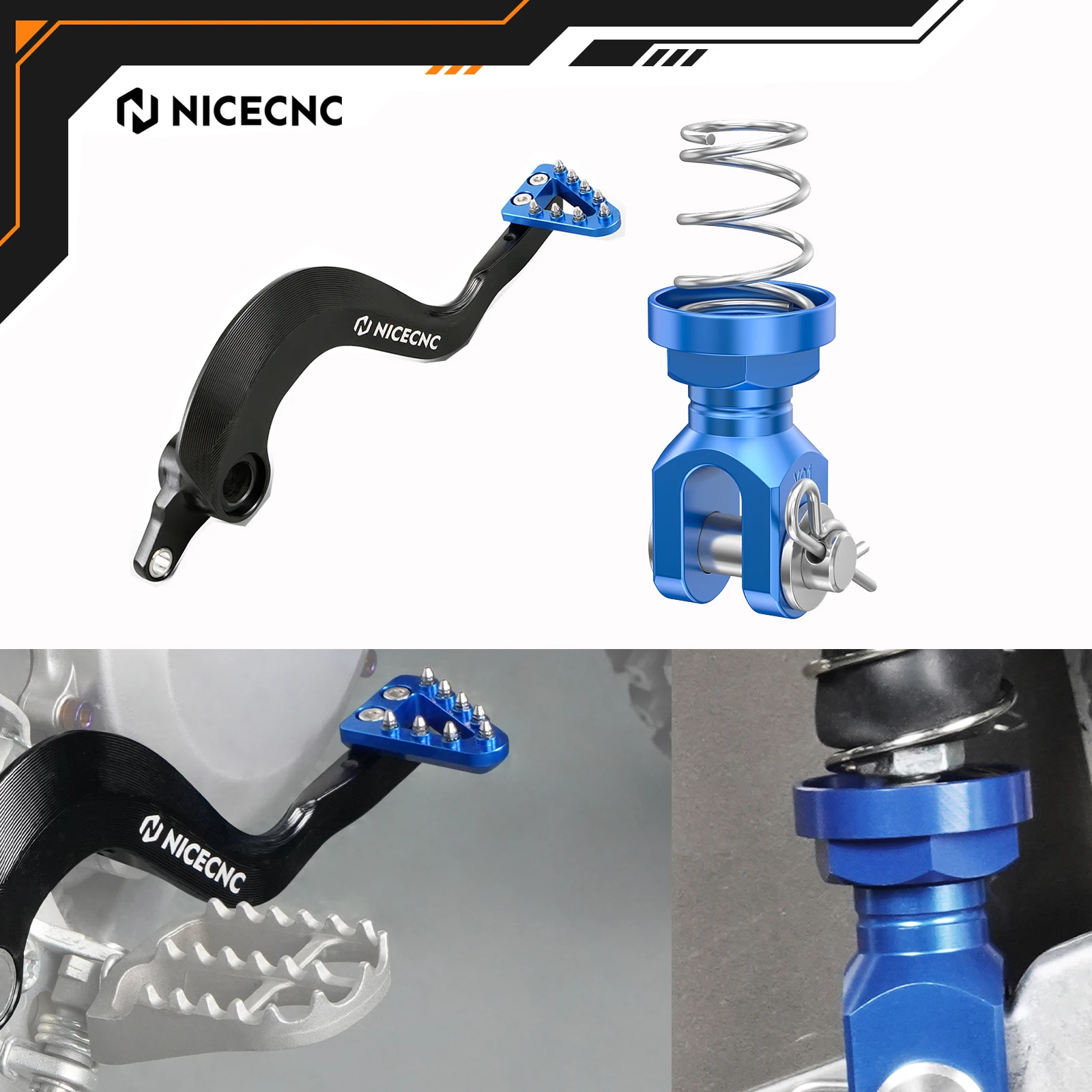 NICECNC For Yamaha YZ125 YZ250 2009-2023 YZ125X YZ250X Rear Brake Pedal Return Spring & Adjustable Forged Brake Pedal Lever Kit
NICECNC For Yamaha YZ125 YZ250 2009-2023 YZ125X YZ250X Rear Brake Pedal Return Spring & Adjustable Forged Brake Pedal Lever Kit