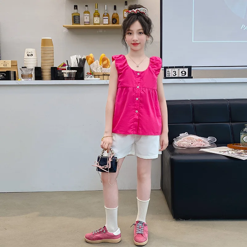 Girls T-shirt Children 2024 New Spring and Summer Fashion Top Red and Green Simple Casual Style All-match Children T-shirt
Girls T-shirt Children 2024 New Spring and Summer Fashion Top Red and Green Simple Casual Style All-match Children T-shirt