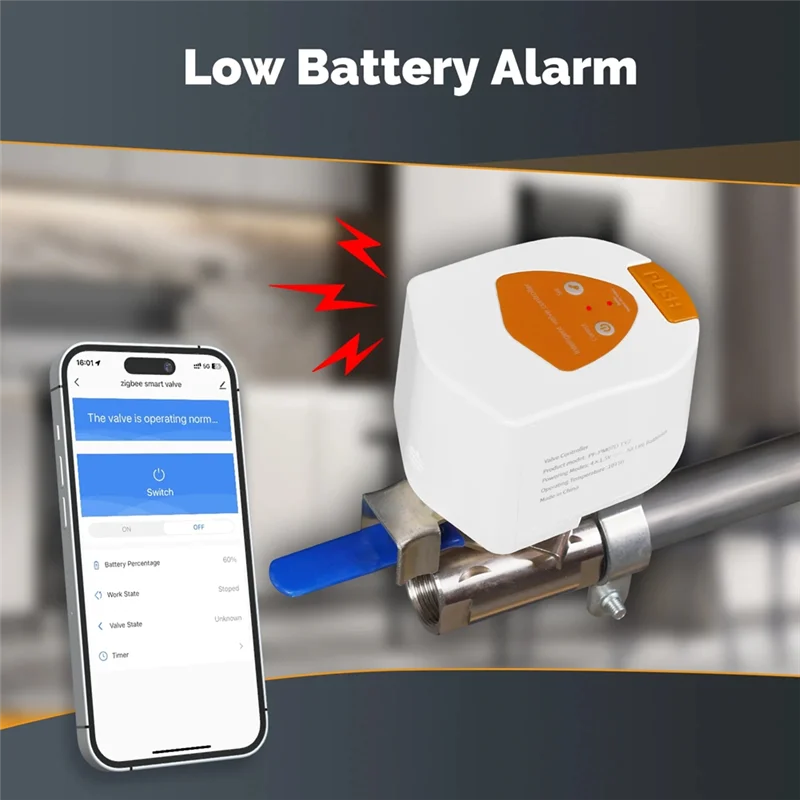 A16Q-Tuya Zigbee Smart Battery Water Gas Valve Controller For Alexa Google Home Automatic Low Power Valve Controller
A16Q-Tuya Zigbee Smart Battery Water Gas Valve Controller For Alexa Google Home Automatic Low Power Valve Controller