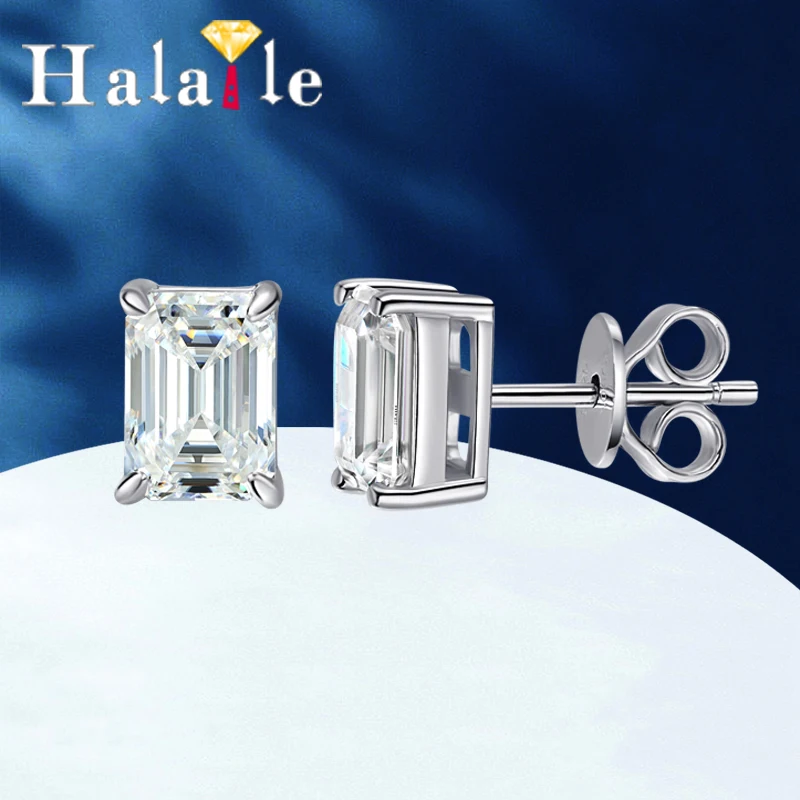 Halaile D Color Moissanite Real S925 Sterling Silver Stud Earrings with GRA Classic Fine Jewelry Dainty Elegant Gift for Women
Halaile D Color Moissanite Real S925 Sterling Silver Stud Earrings with GRA Classic Fine Jewelry Dainty Elegant Gift for Women