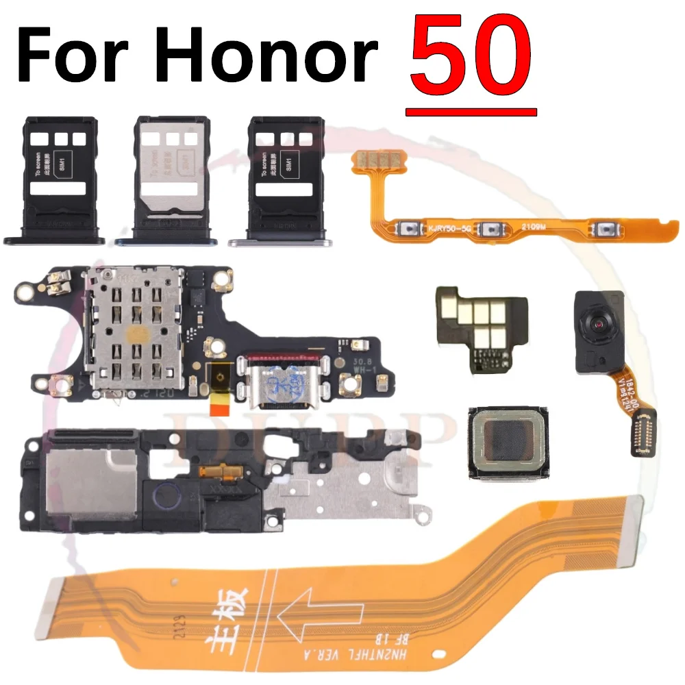 Устройство чтения SIM-карт, плата зарядного порта для Honor 50, верхний наушник, громкоговоритель, датчик отпечатков пальцев, вкл./выкл., материнская плата, гибкий кабель
Устройство чтения SIM-карт, плата зарядного порта для Honor 50, верхний наушник, громкоговоритель, датчик отпечатков пальцев, вкл./выкл., материнская плата, гибкий кабель