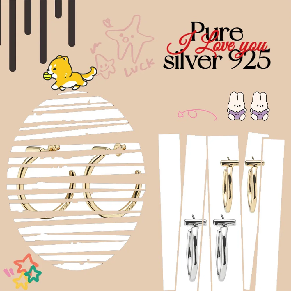 Spanish C-shaped elegant and gentle temperament pure silver earrings S925 women's earrings anniversary gift
Spanish C-shaped elegant and gentle temperament pure silver earrings S925 women's earrings anniversary gift
