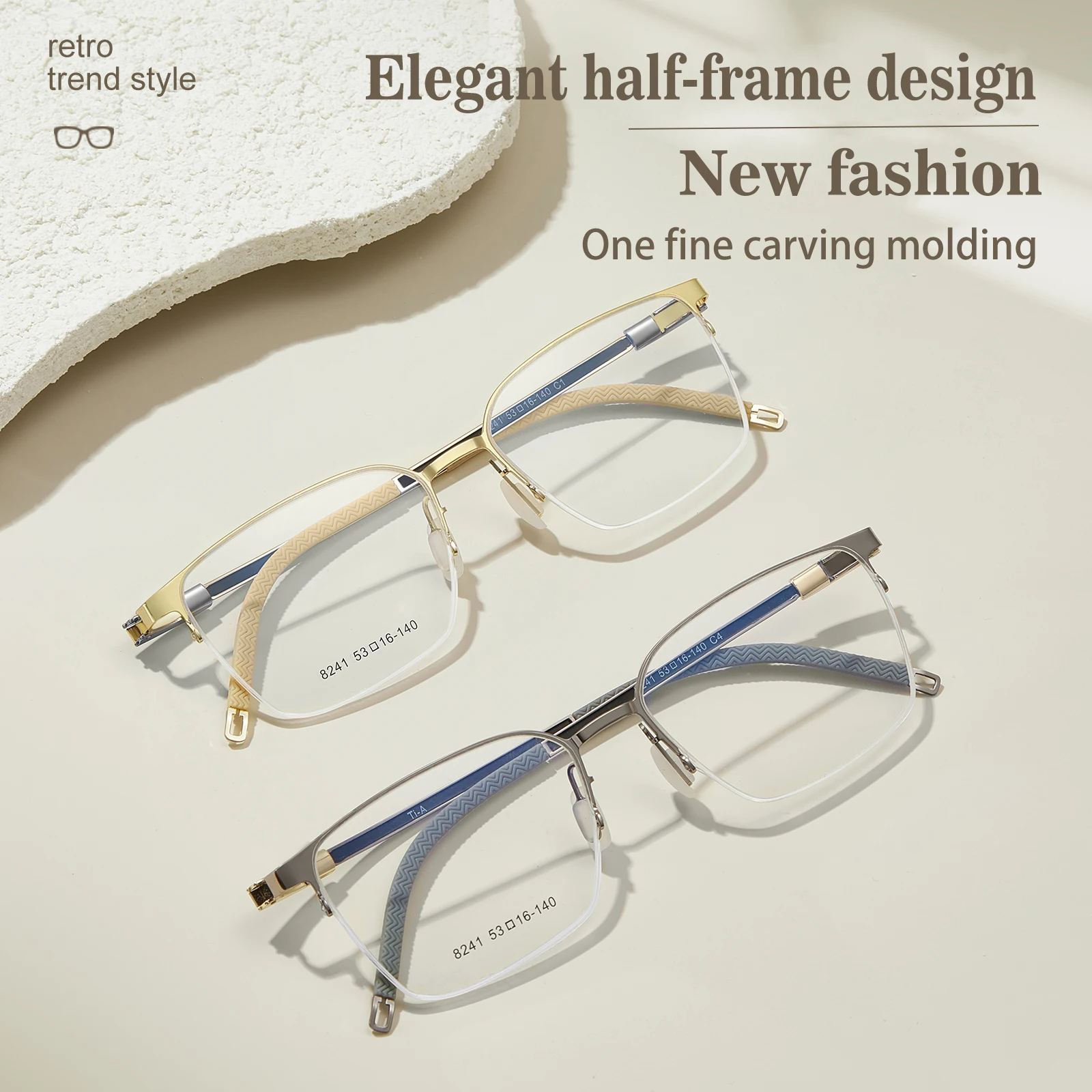 GENEVIEVE Simple Classic Square Frame Geometric Business Men's Anti-blue Light Glasses Photochromic Customizable Prescription
GENEVIEVE Simple Classic Square Frame Geometric Business Men's Anti-blue Light Glasses Photochromic Customizable Prescription