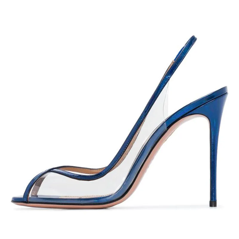 Summer new round-headed fish mouth transparent PVC sexy sandals thin high-heeled banquet dress large size fashion women's shoes
Summer new round-headed fish mouth transparent PVC sexy sandals thin high-heeled banquet dress large size fashion women's shoes