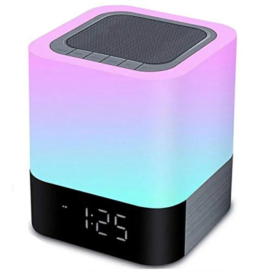 Night Lights Bluetooth Speaker Alarm Clock Wireless Bluetooth Speakers Touch Sensor Bedside Lamp Color Changing Night Lights fo
Night Lights Bluetooth Speaker Alarm Clock Wireless Bluetooth Speakers Touch Sensor Bedside Lamp Color Changing Night Lights fo