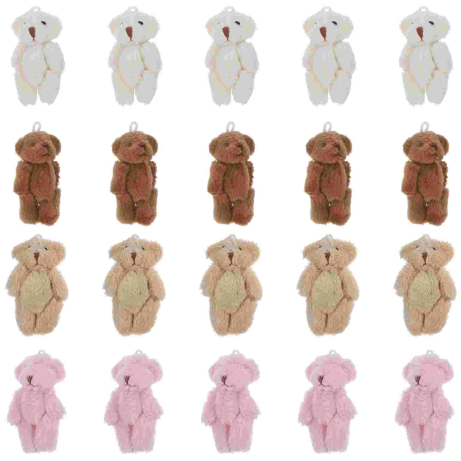 20 Pcs Mini Plush Bear Stuffed Animals to Miniature Figures Tiny Bears Bulk Toy
20 Pcs Mini Plush Bear Stuffed Animals to Miniature Figures Tiny Bears Bulk Toy