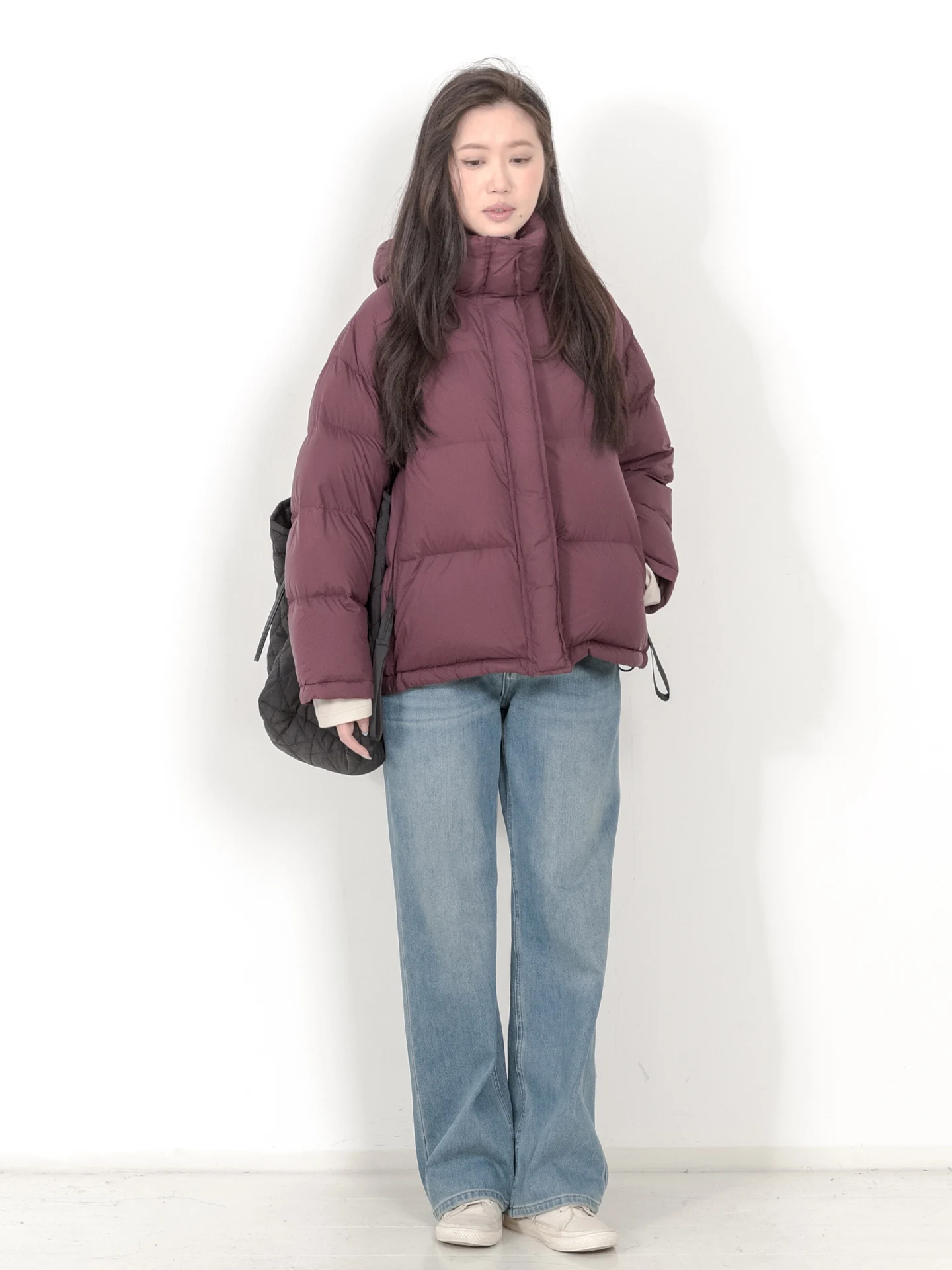 KNGS Winter College Sle Simple Hooded Loose ort Puff Bread down Jaet Women's Faion Warm Nylon Fabric Water-Resistant
KNGS Winter College Sle Simple Hooded Loose ort Puff Bread down Jaet Women's Faion Warm Nylon Fabric Water-Resistant