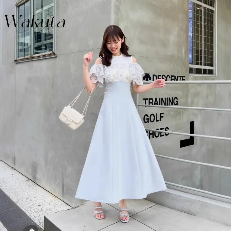WAKUTA Japanese Classic Flocked Round Neck Printed Ruffle Pinch Waist Dress Summer Y2k Punk Slim Slim Hundred Dresses Streetwear
WAKUTA Japanese Classic Flocked Round Neck Printed Ruffle Pinch Waist Dress Summer Y2k Punk Slim Slim Hundred Dresses Streetwear