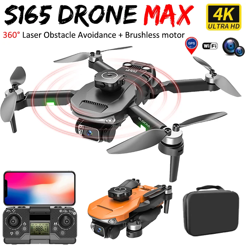 Новый дрон S165 MAX для предотвращения препятствий с 4K WIFI, двойной камерой ESC, 4-осевой мини-складной бесщеточный 4K-самолет, дрон для мальчика, подарочная игрушка
Новый дрон S165 MAX для предотвращения препятствий с 4K WIFI, двойной камерой ESC, 4-осевой мини-складной бесщеточный 4K-самолет, дрон для мальчика, подарочная игрушка