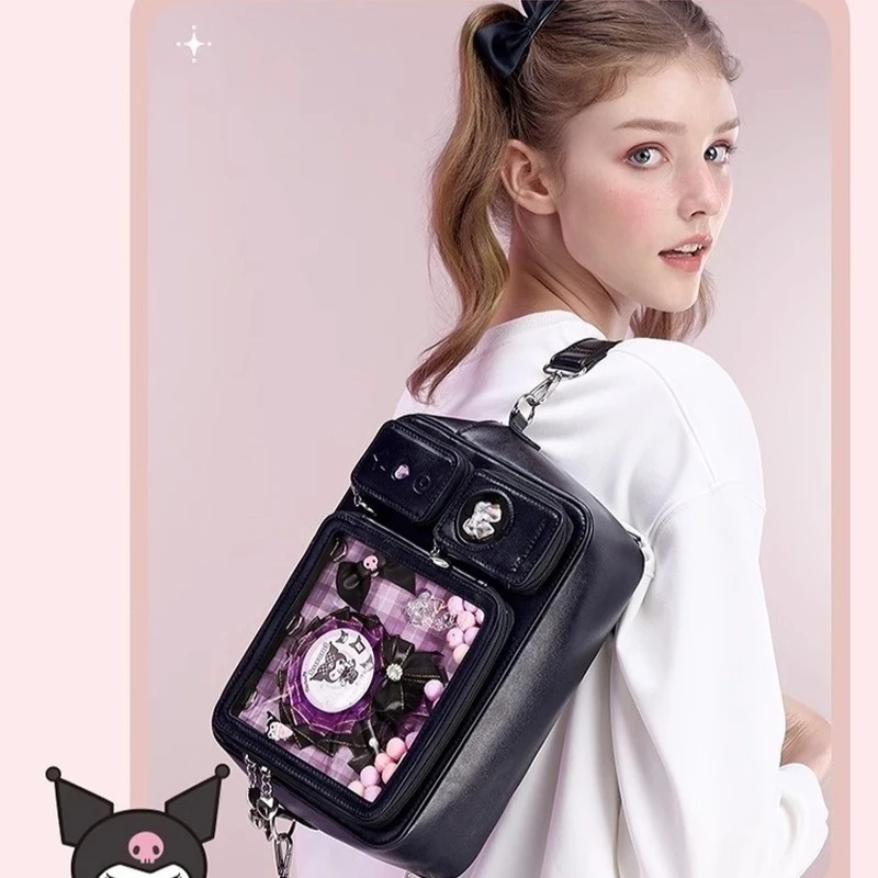 Sanrio Genuine Kuromi Cinnamoroll Series Cartoon Pu Ita-bag Lolita Girl Handbag Large Capacity Single Shoulder Crossbody Bag
Sanrio Genuine Kuromi Cinnamoroll Series Cartoon Pu Ita-bag Lolita Girl Handbag Large Capacity Single Shoulder Crossbody Bag